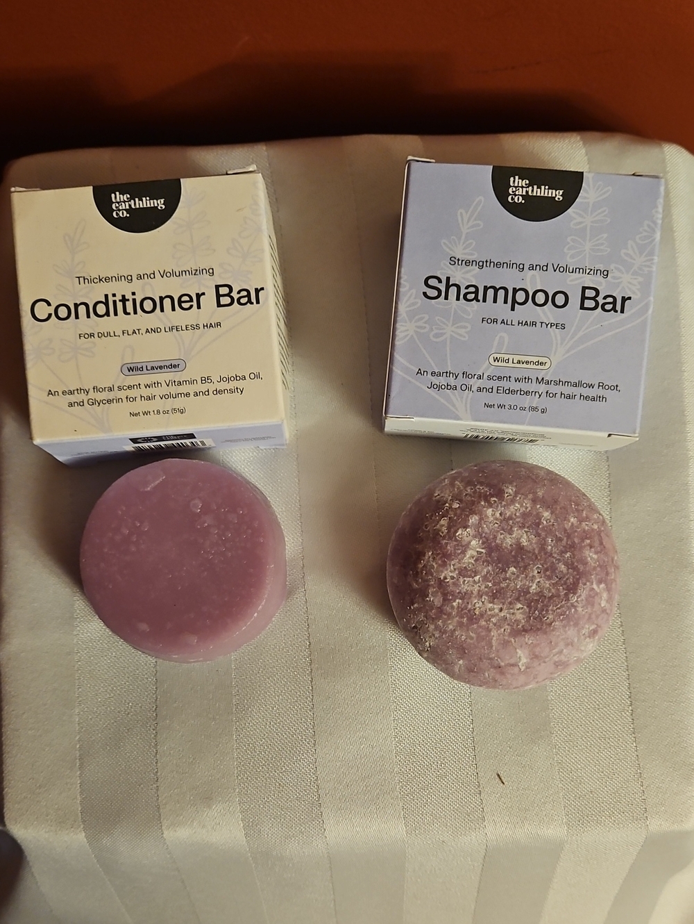 The Earthling Co. Wild Lavender Shampoo & Conditioner Bars - Purple